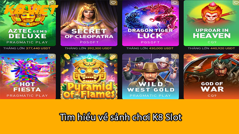 Tìm hiểu về sảnh chơi K8 Slot